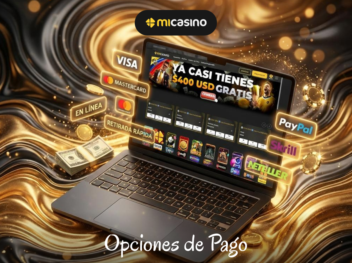 Elija su método de pago preferido en Mi Casino
